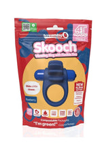 Load image into Gallery viewer, 4t Skooch Vibrating Cock Ring with Clitoral Stimulator - Blue/Blueberry