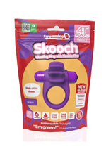 Load image into Gallery viewer, 4t Skooch Vibrating Cock Ring with Clitoral Stimulator - Grape/Purple
