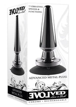 Load image into Gallery viewer, Advanced Metal Plug Rechargeable Vibrating Anal Plug - Black/Metal