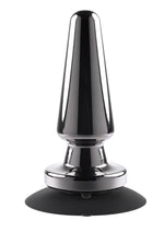 Load image into Gallery viewer, Advanced Metal Plug Rechargeable Vibrating Anal Plug - Black/Metal