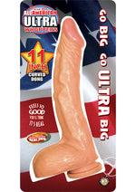 Load image into Gallery viewer, All American Ultra Whoppers Curved Dildo - Vanilla - 11in