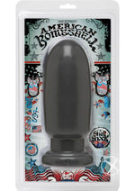 Load image into Gallery viewer, American Bombshell Shell Shock Anal Plug - Grey/Gun Metal - Large