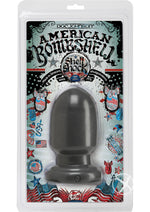 Load image into Gallery viewer, American Bombshell Shell Shock Anal Plug - Grey/Gun Metal - Small