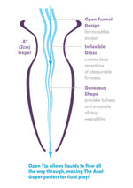 Load image into Gallery viewer, Anal Fantasy Elite Beginner's Anal Gaper Glass Open Tunnel