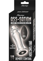 Load image into Gallery viewer, Ass-Sation Remote Control Rechargeable Vibrating Metal Anal Lover - Metal/Silver