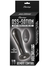 Load image into Gallery viewer, Ass-Sation Remote Control Vibrating Metal Anal Bulb - Black/Metal