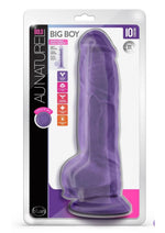 Load image into Gallery viewer, Au Naturel Bold Big Boy Dildo with Suction Cup - Purple - 10in
