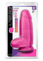 Load image into Gallery viewer, Au Naturel Bold Chub Dildo with Suction Cup and Balls - Pink - 10in