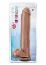 Load image into Gallery viewer, Au Naturel Daddy Sensa Feel Dual Density Dildo with Balls - Caramel - 14in