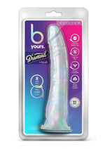 Load image into Gallery viewer, B Yours Diamond Glisten Dildo - Clear - 8.75in