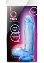 Load image into Gallery viewer, B Yours Sweet N' Hard 1 Dildo with Balls - Blue - 7in