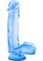 Load image into Gallery viewer, B Yours Sweet N' Hard 1 Dildo with Balls - Blue - 7in