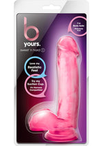 Load image into Gallery viewer, B Yours Sweet N' Hard 1 Dildo with Balls - Pink - 7in