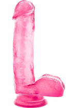 Load image into Gallery viewer, B Yours Sweet N' Hard 1 Dildo with Balls - Pink - 7in