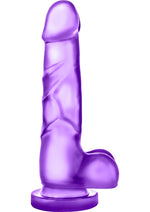 Load image into Gallery viewer, B Yours Sweet N' Hard 4 Dildo with Balls - Purple - 7.75in