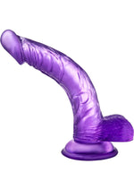 Load image into Gallery viewer, B Yours Sweet N' Hard 7 Dildo with Balls - Purple - 8in
