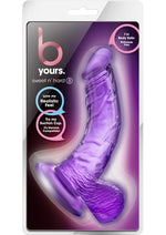 Load image into Gallery viewer, B Yours Sweet N' Hard 8 Dildo with Balls - Purple - 6.5in