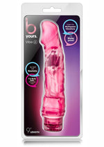Load image into Gallery viewer, B Yours Vibe 6 Vibrating Dildo - Pink - 9in