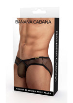 Load image into Gallery viewer, Banana Cabana Bikini Mesh - Black - Medium/Small