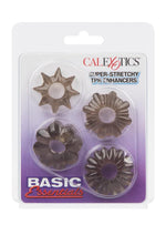 Load image into Gallery viewer, Basic Essentials Super Stretchy Enhancer Cock Rings - Assorted Colors/Smoke