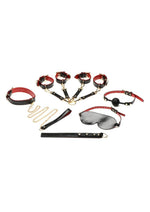 Load image into Gallery viewer, Bedroom Bliss Lover's Deluxe Bondage - Black/Red - Set