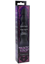 Load image into Gallery viewer, Black Magic Ribbed Waterproof Vibrator - Black - 7in