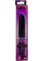Load image into Gallery viewer, Black Magic Velvet Touch Vibrator Waterproof - Black - 7in