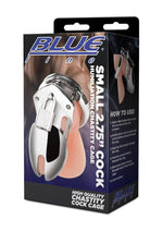 Load image into Gallery viewer, Blue Line Cock Humiliation Chastity Cage Small 2.75in - Stainless - Steel