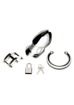 Load image into Gallery viewer, Blue Line Cock Humiliation Chastity Cage Small 2.75in - Stainless