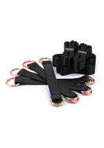 Load image into Gallery viewer, Bondage Couture Pu Leather Tie Down Straps - Black