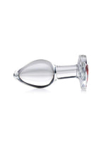 Load image into Gallery viewer, Booty Sparks Red Heart Glass Anal Plug
