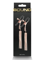 Load image into Gallery viewer, Bound Nipple Clamps D2 - Metal/Rose Gold