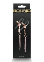 Load image into Gallery viewer, Bound Nipple Clamps D3 - Metal/Rose Gold