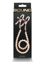 Load image into Gallery viewer, Bound Nipple Clamps Dc1 - Metal/Rose Gold