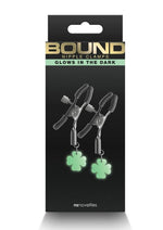 Load image into Gallery viewer, Bound Nipple Clamps G4 Iron - Glow In The Dark/Gray/Grey/Metal
