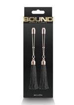 Load image into Gallery viewer, Bound Nipple Clamps T1 - Black/Metal/Rose Gold