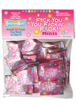 Load image into Gallery viewer, Candyprints Fuck You, You Fuckin' Fuck! Mints - 25 Packs/Per Bag
