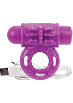 Load image into Gallery viewer, Charged OWOW Rechargeable Vibrating Ring Waterproof - Purple