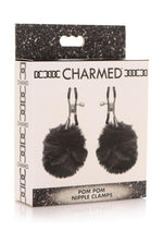 Load image into Gallery viewer, Charmed Pom Pom Nipple Clamps - Black