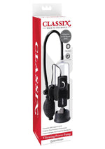 Load image into Gallery viewer, Classix Vibrating Power Penis Pump - Black/Clear