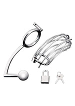 Load image into Gallery viewer, Cock Cage with Anal Stimulator