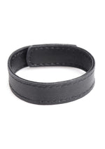 Load image into Gallery viewer, Cock Gear Velcro Leather Cock Ring - Black