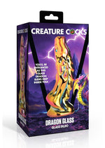 Load image into Gallery viewer, Creature Cocks Dragon Glass Dildo - Multicolor