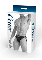 Load image into Gallery viewer, Cruze Buckle Up Zipper Jockstrap - Black - Medium/Small