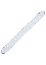 Load image into Gallery viewer, Crystal Jellies Double Dildo - Clear - 18in