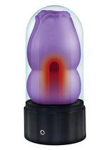 Load image into Gallery viewer, Delite Heated Rose Rechargeable Masturbator - Purple