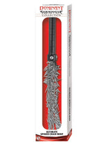 Load image into Gallery viewer, Dominant Submissive Collection Ultimate Spiked Chain Whip - Metal/Silver