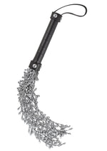 Load image into Gallery viewer, Dominant Submissive Collection Ultimate Studded Chain Whip - Metal/Silver