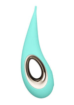 Load image into Gallery viewer, Dot Rechargeable Eliptical Clitoral Stimulator - Aqua/Blue