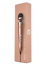 Load image into Gallery viewer, Doxy Die Cast 3 Wand Plug-In Body Massager - Black/Rose Gold - Small